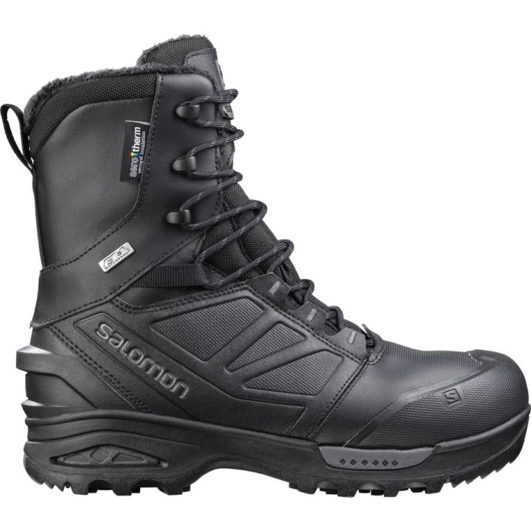 Black Salomon Toundra Forces CSWP Men\'s Tactical Boots | PH 43685G